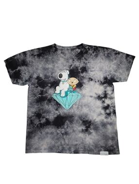 Diamond Supply Co. Tie-Dye Brian & Stewie Diamond Graphic Tee